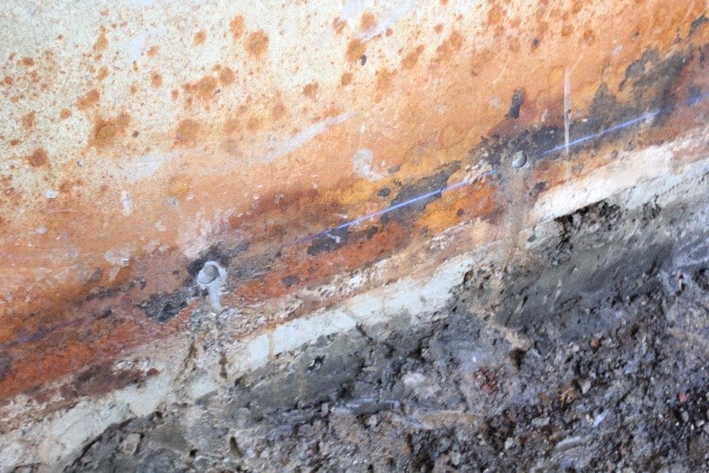Holes Drilled Through Steel Walls Pool Renovation Denver Colorado